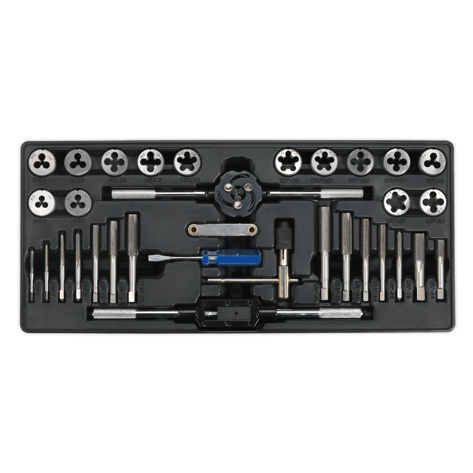 Sealey TBT26 33pc Tap & Die Set with Tool Tray