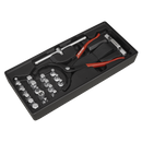 Sealey TBT28 21pc Oil Filter Wrench, Pliers & Drain Key Set with Tool Tray