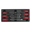 Sealey TBT29 6pc Hammer-Thru Screwdriver Set with Tool Tray