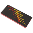 Sealey TBTE05 Hex Key Set with Tool Tray 6pc - VDE Approved