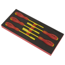 Sealey TBTE08 Insulated Nut Driver Set 5pc with Tool Tray - VDE Approved