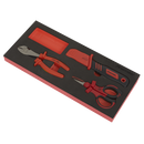 Sealey TBTE09 Insulated Cutting Set 3pc with Tool Tray - VDE Approved