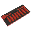 Sealey TBTE11 Insulated Socket Set with Tool Tray 10pc 1/2"Sq Drive - VDE Approved