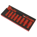 Sealey TBTE11 Insulated Socket Set with Tool Tray 10pc 1/2"Sq Drive - VDE Approved