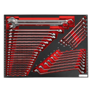 Sealey TBTP03 35pc Spanner Set with Tool Tray