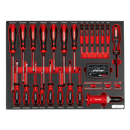 Sealey TBTP04 72pc Screwdriver Set with Tool Tray