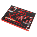 Sealey TBTP06EU 13pc Hacksaw, Hammers & Punch Kit with Tool Tray