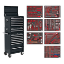 Sealey TBTPCOMBO2 14 Drawer Tool Chest Combination with 446pc Tool Kit - Black