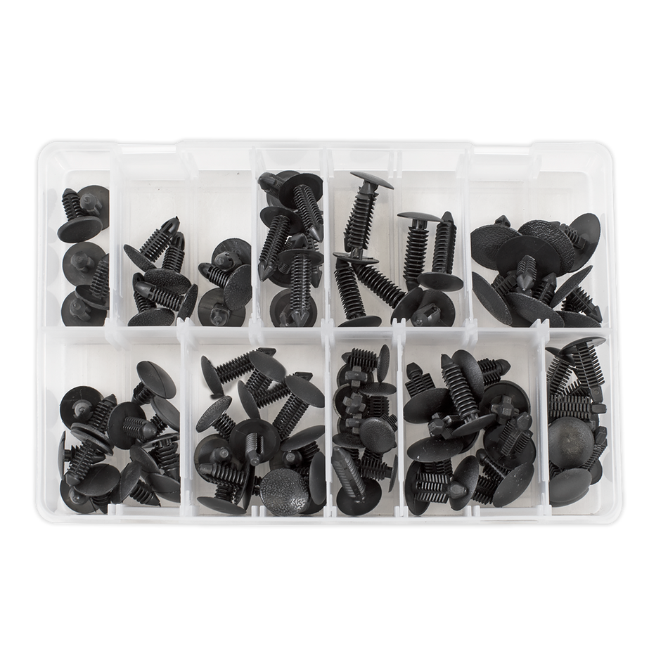 Sealey TCFT100AS Fir Tree Clip Assortment - Pack of 100