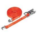 Sealey TD1510J 25mm x 10m Polyester Webbing Ratchet Tie Down 1500kg Breaking Strength