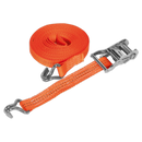 Sealey TD2006J 35mm x 6m Polyester Webbing Ratchet Tie Down 2000kg Breaking Strength