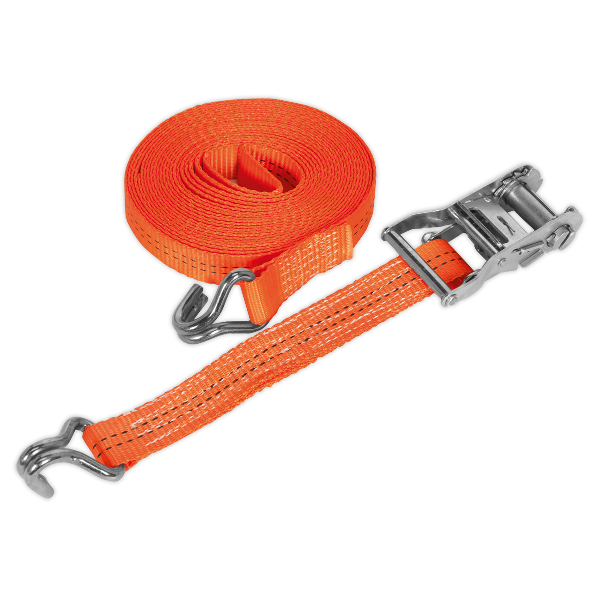 Sealey TD2008J 35mm x 8m Polyester Webbing Ratchet Tie Down 2000kg Breaking Strength