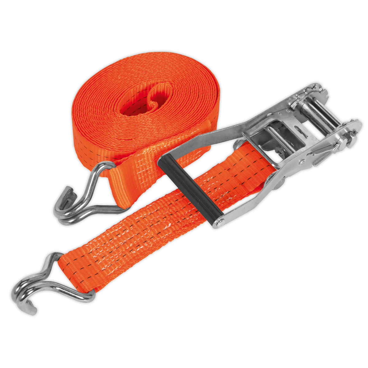 Sealey TD3006J 50mm x 6m Polyester Webbing Ratchet Tie Down 3000kg Breaking Strength