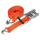 Sealey TD3006J 50mm x 6m Polyester Webbing Ratchet Tie Down 3000kg Breaking Strength