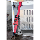 Sealey TD41248JD 32mm x 4.9m Polyester Webbing Ratchet Tie Down with J-Hooks 1200kg Breaking Strength - 1 Pair