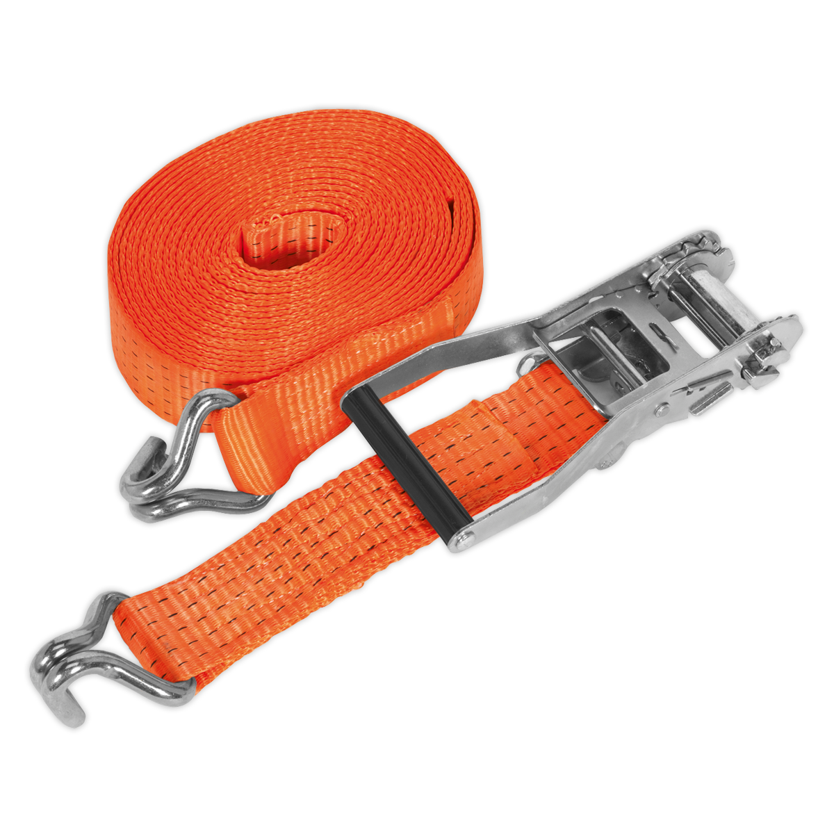 Sealey TD5010J 50mm x 10m Polyester Webbing Ratchet Tie Down 5000kg Breaking Strength