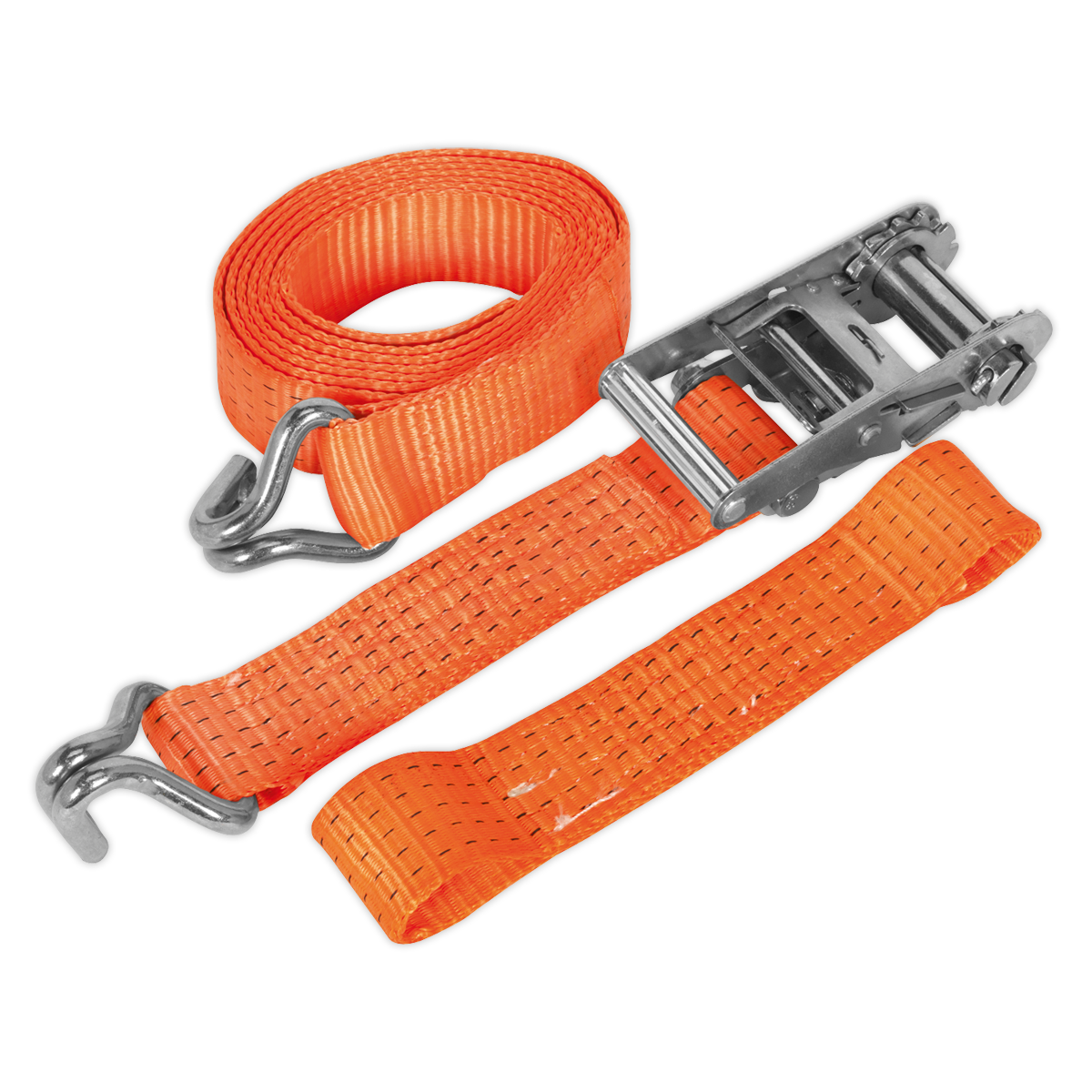 Sealey TDRWA 50mm x 3m Alloy Wheel Car Transporter Ratchet Tie Down 5000kg Breaking Strength