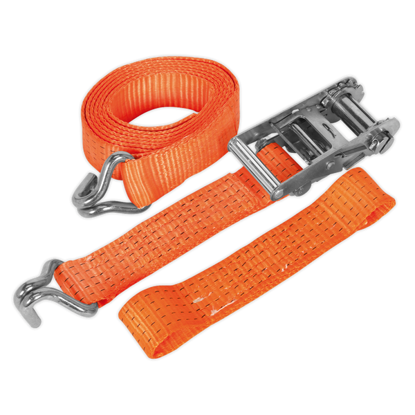 Sealey TDRWA 50mm x 3m Alloy Wheel Car Transporter Ratchet Tie Down 5000kg Breaking Strength