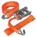 Sealey TDRWA 50mm x 3m Alloy Wheel Car Transporter Ratchet Tie Down 5000kg Breaking Strength