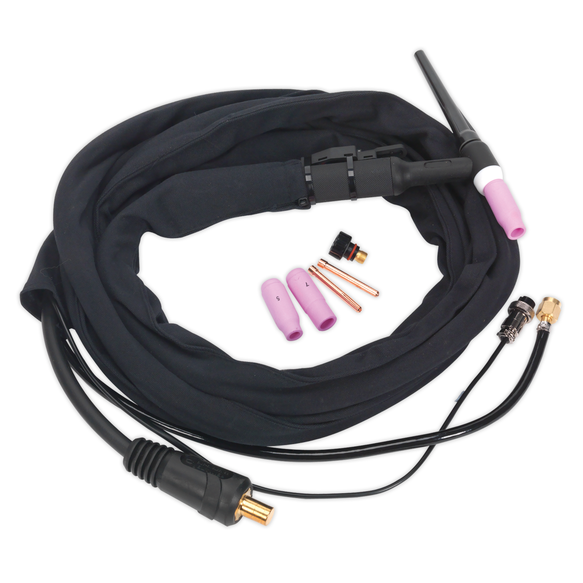 Sealey TIG12S 25mm Inverter TIG Welding Torch with Push-Button