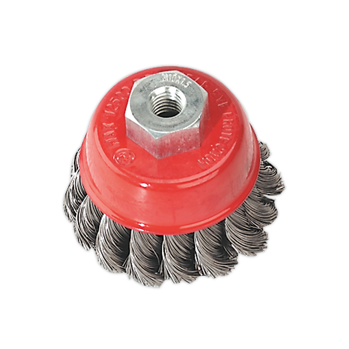 Sealey TKCB65 Diameter 65mm Twist Knot Wire Cup Brush M10 x 1.5mm