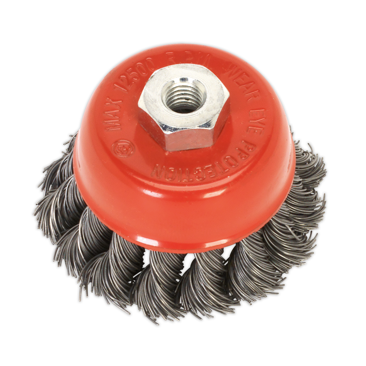 Sealey TKCB651 Diameter 65mm Twist Knot Wire Cup Brush M14 x 2mm