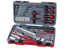 Teng Tools TM095 1/4in & 1/2in 95 Piece Socket, Ratchet, Spanner, Screwdriver Big Set