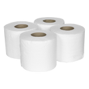 Sealey TOL40 Plain White Toilet Roll - Pack of 4 x 10 (40 Rolls)