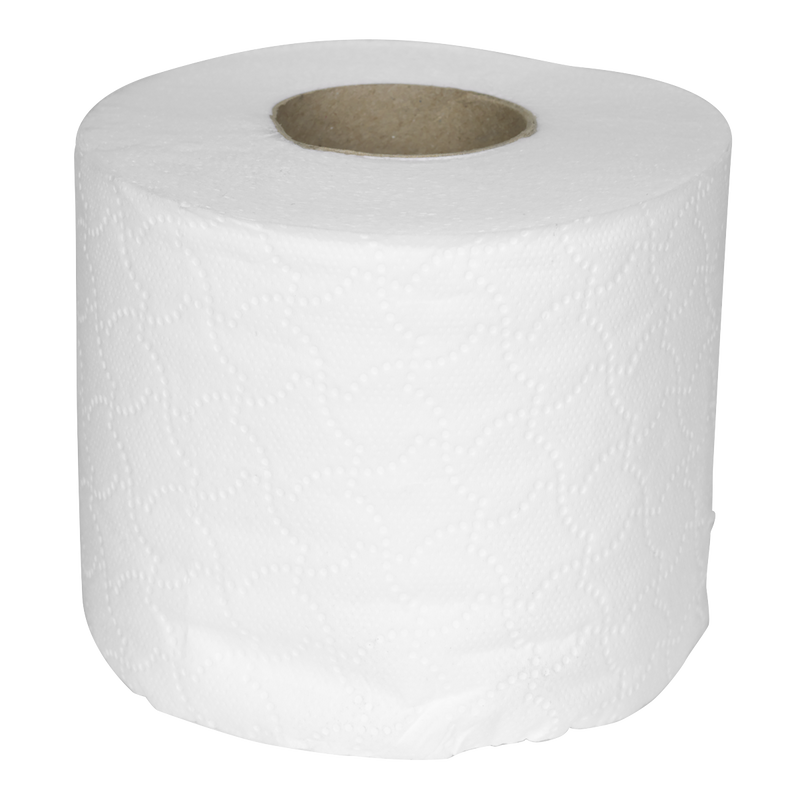 Sealey TOL40 Plain White Toilet Roll - Pack of 4 x 10 (40 Rolls)