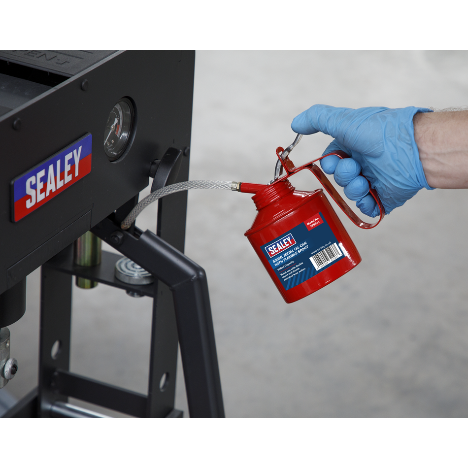 Sealey TP05 500ml Metal Oil Can with Flexible Spout