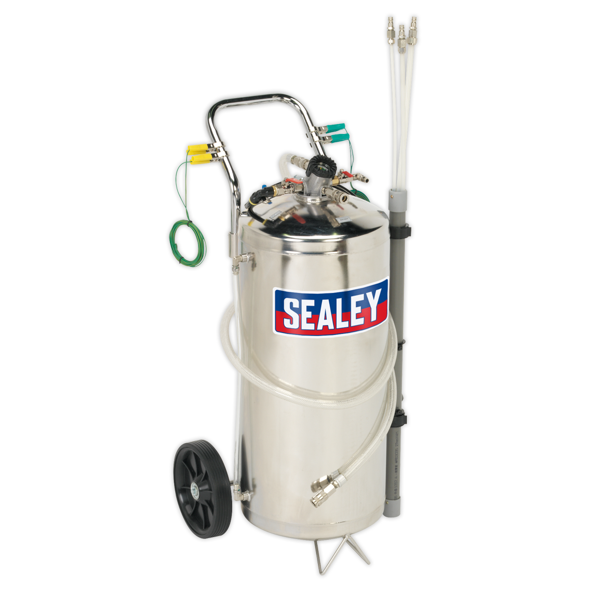 Sealey TP200S 40L Air Operated Fuel Drainer - Stainless Steel