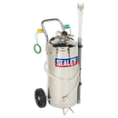 Sealey TP200S 40L Air Operated Fuel Drainer - Stainless Steel