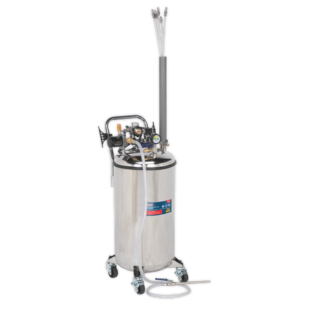 Sealey TP201 90L Stainless Steel Fuel Tank Drainer