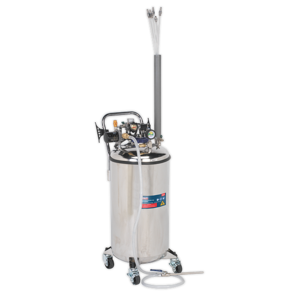 Sealey TP201 90L Stainless Steel Fuel Tank Drainer