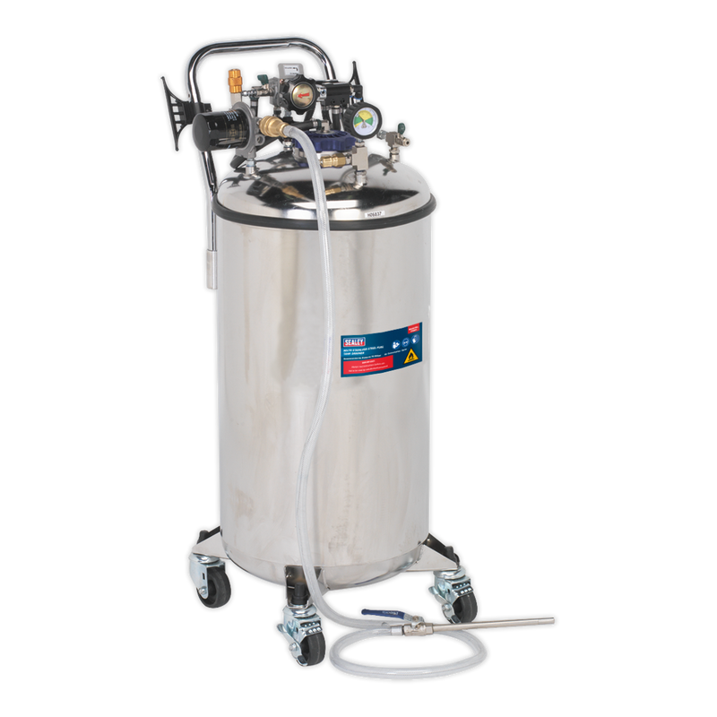 Sealey TP201 90L Stainless Steel Fuel Tank Drainer