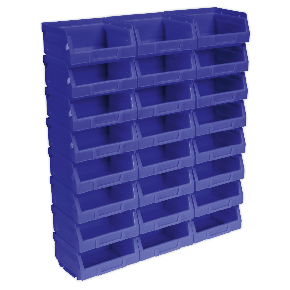 Sealey TPS124B Plastic Storage Bin 105 x 85 x 55mm - Blue - Pack of 24