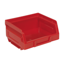 Sealey TPS124R Plastic Storage Bin 105 x 85 x 55mm - Red - Pack of 24