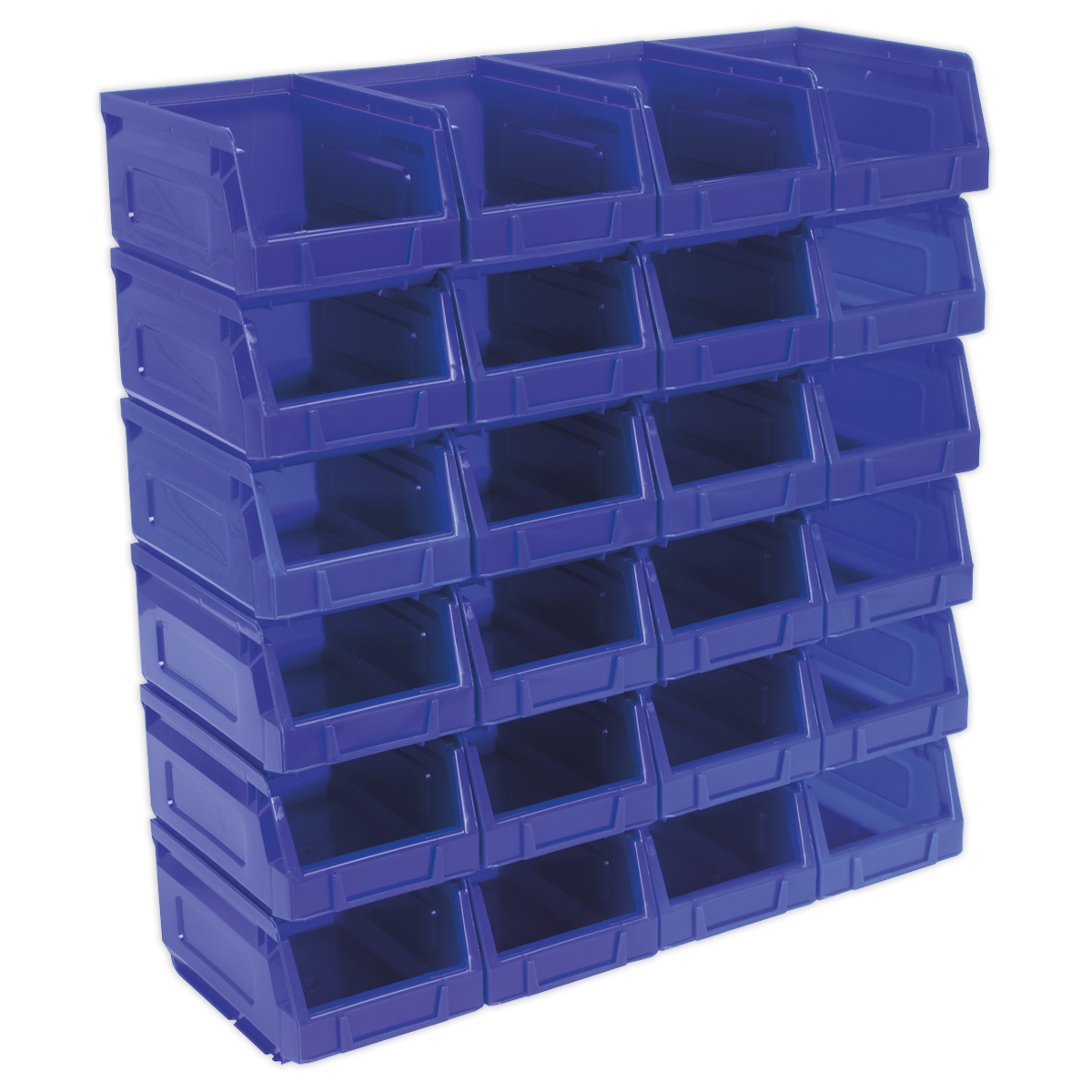 Sealey TPS224B Plastic Storage Bin 105 x 165 x 85mm - Blue - Pack of 24