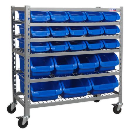 Sealey TPS22 22 Bin Mobile Storage System