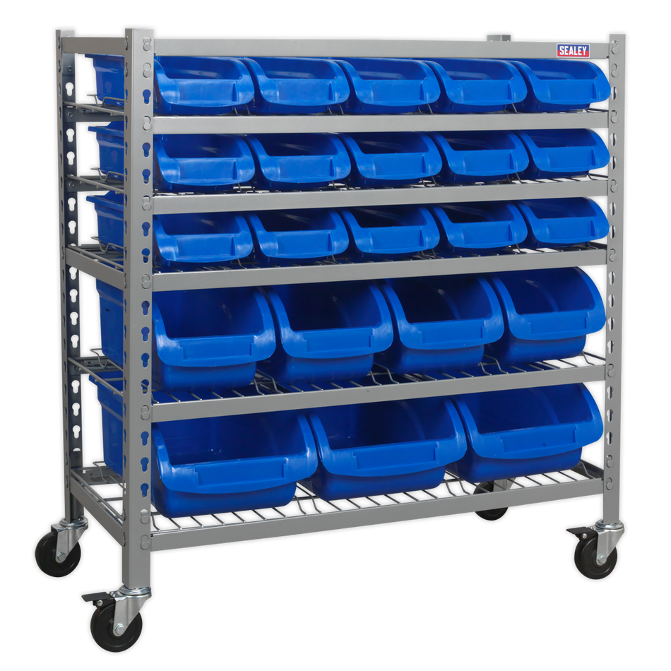 Sealey TPS22 22 Bin Mobile Storage System