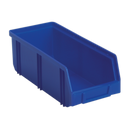 Sealey TPS2D 105 x 240 x 85mm Deep Plastic Storage Bin - Blue - Pack of 28