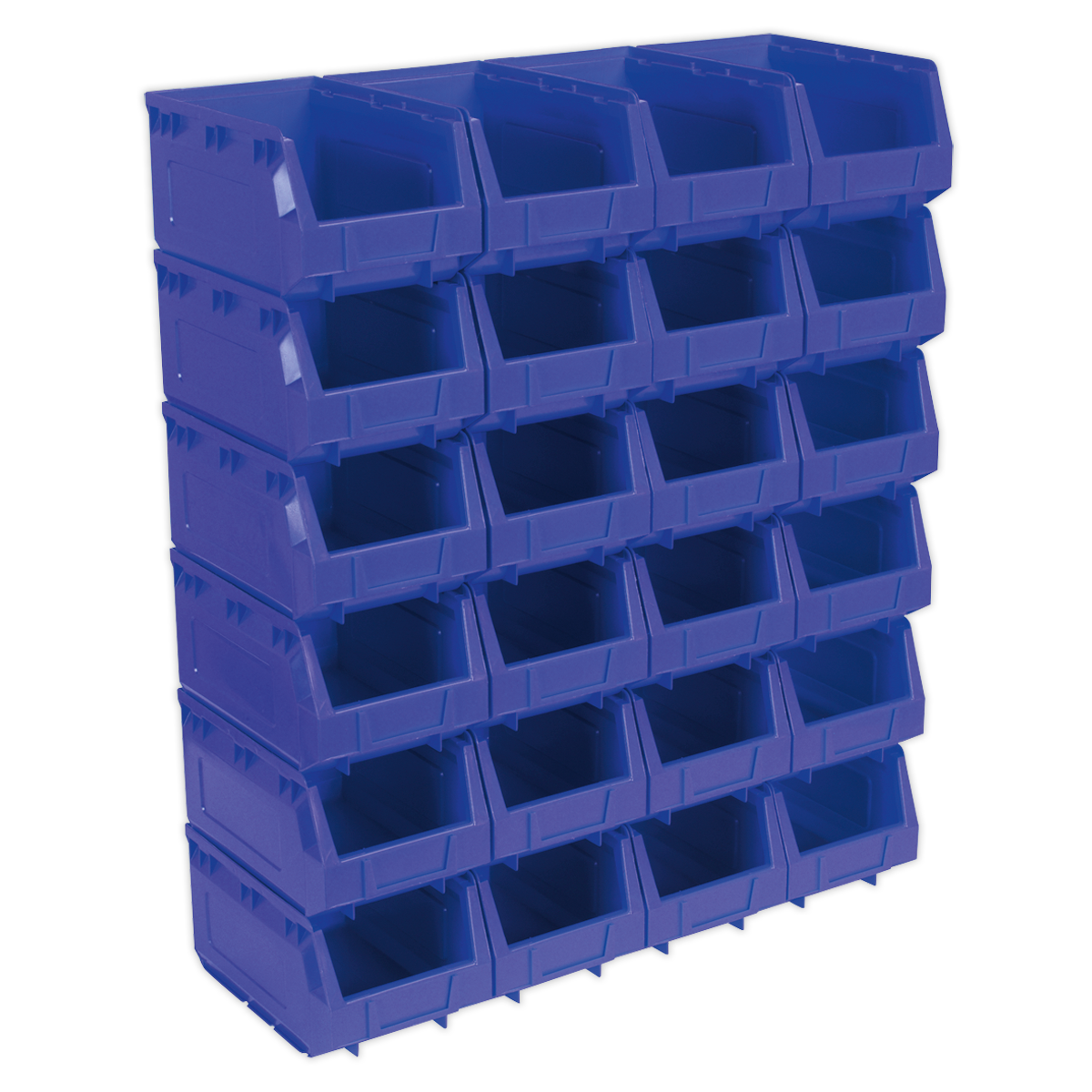 Sealey TPS324B Plastic Storage Bin 150 x 240 x 130mm - Blue - Pack of 24