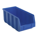 Sealey TPS3D 145 x 335 x 125mm Deep Plastic Storage Bin - Blue - Pack of 16
