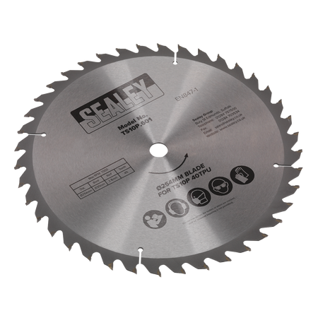 Sealey TS10P.601 ‚Äö√Ñ√∂‚àö‚Ä†‚àö‚àÇ¬¨¬®¬¨¬¢Diameter 254mm Blade for TS10P 40tpu