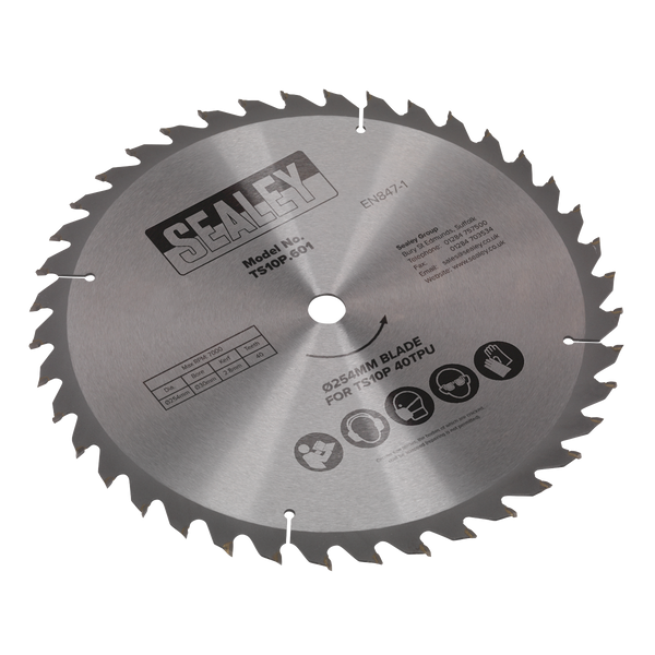 Sealey TS10P.601 ‚Äö√†√∂¬¨¬¢Diameter 254mm Blade for TS10P 40tpu