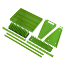 Sealey TSK01HV 9pc Tool Storage Organizer Set - Hi-Vis Green