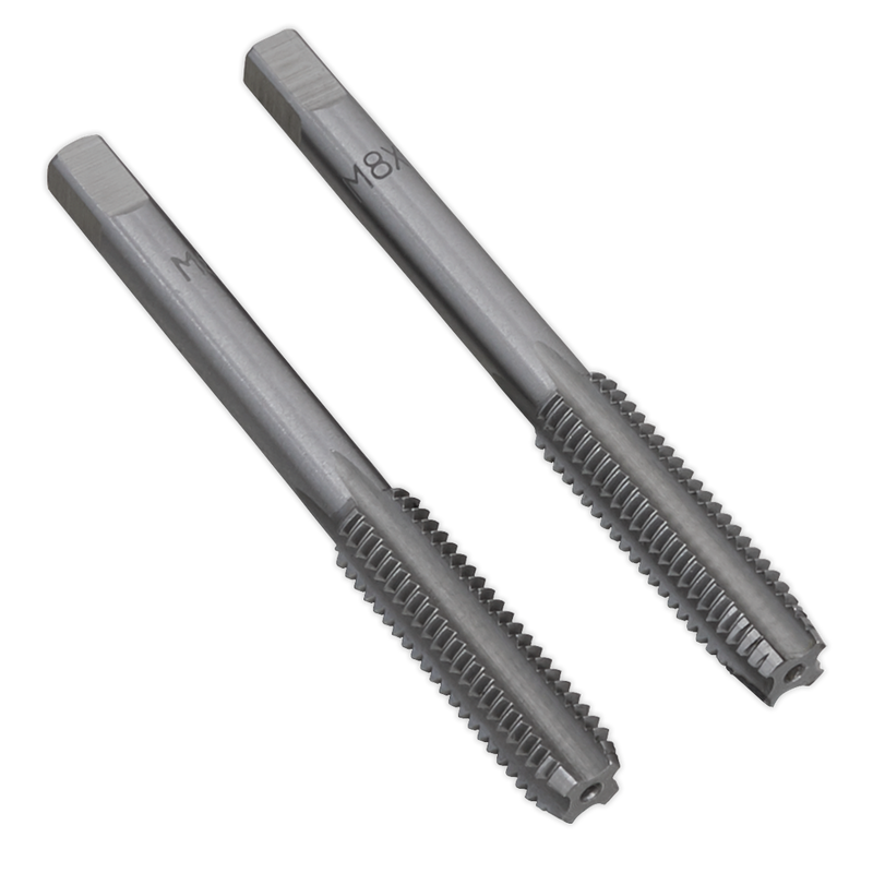 Sealey TSM8 2pc M8 x 1.25mm Tap Set (Taper & Plug)