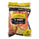 Sealey TSP121L/6 Super Grip Knitted Gloves Latex Palm (Large) - Pack of 6 Pairs