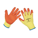 Sealey TSP121XL/6 Super Grip Knitted Gloves Latex Palm (X-Large) - Pack of 6 Pairs
