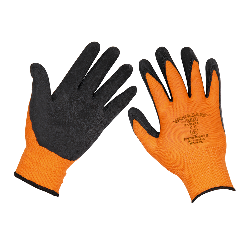 Sealey TSP140XL/6 Foam Latex Grippa Gloves (X-Large) - Pack of 6 Pairs